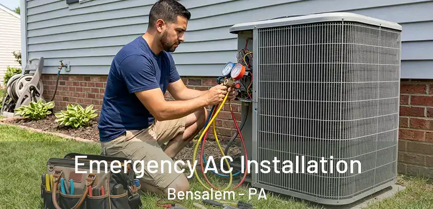 Emergency AC Installation Bensalem - PA